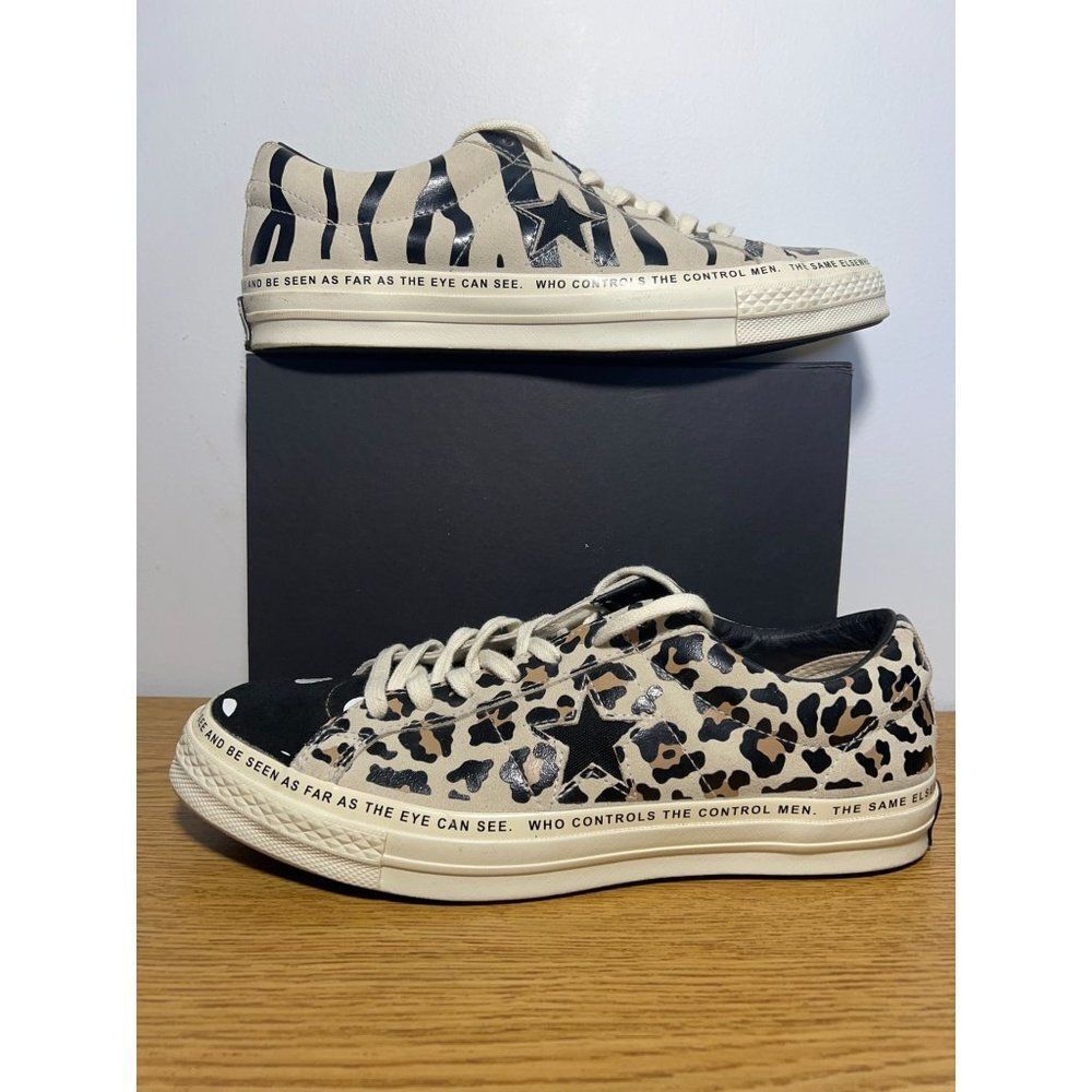 Converse X Brain Dead One Star OX Low Top Shoe Black-White Men's Size 9